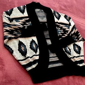 Beautiful multi color cardigan sweater from Charlotte Russe in size M.